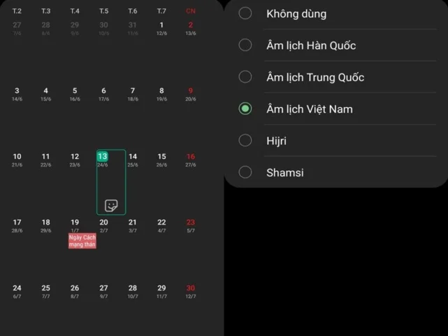 Icon ứng dụng lịch âm dương trên Google Play Store