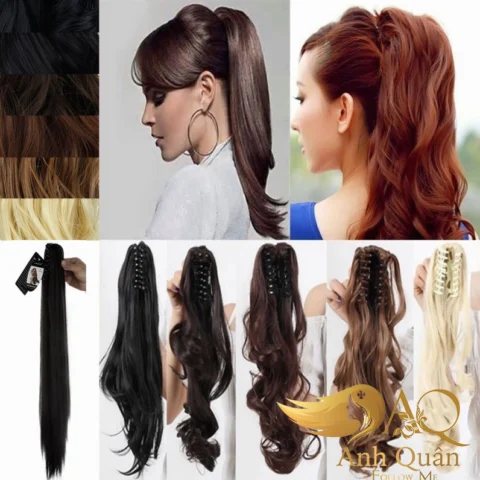Kẹp tóc giả cao cấp với thiết kế tinh xảo