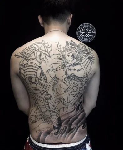 Khám Phá Hình Xăm Samurai Full Lưng: Nghệ Thuật và Ý Nghĩa Sâu Sắc 2026 Mẫu hình xăm samurai full lưng hiện đại và cá tính