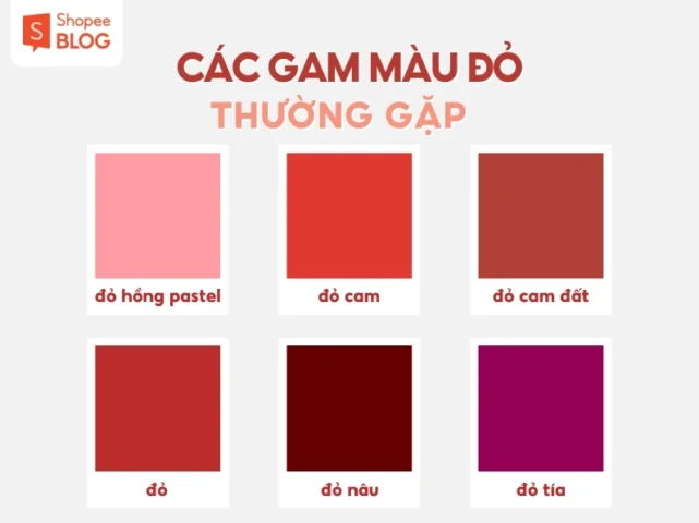 Màu đỏ kết hợp với màu gì trong thiết kế - Phối màu đỏ với nâu