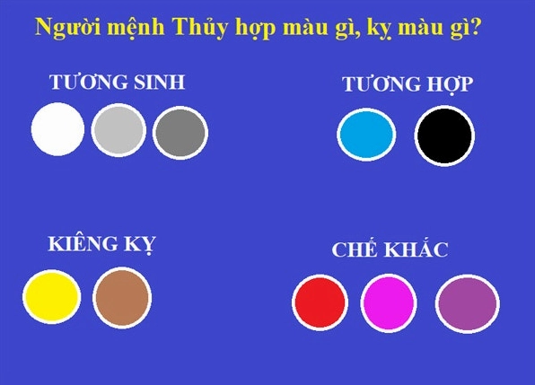 Mệnh Thủy Hợp Màu Gì 2026? Chuyên Gia Giải Đáp Toàn Diện Màu sắc tương sinh cho mệnh Thủy