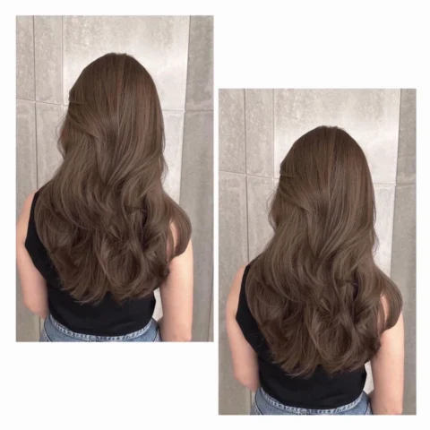 Mẫu tóc nâu hạt dẻ trầm phù hợp với làn da ngăm