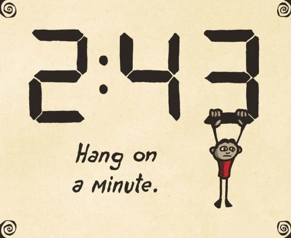 Minh họa ý nghĩa hang on là chờ đợi