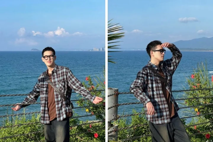 Nam giới tạo dáng chụp ảnh đường phố