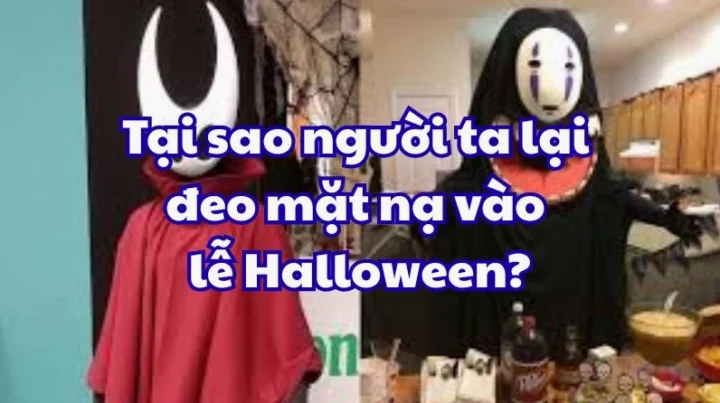 Tại sao người ta lại đeo mặt nạ vào Lễ Halloween? Người trẻ đeo mặt nạ Halloween vui vẻ