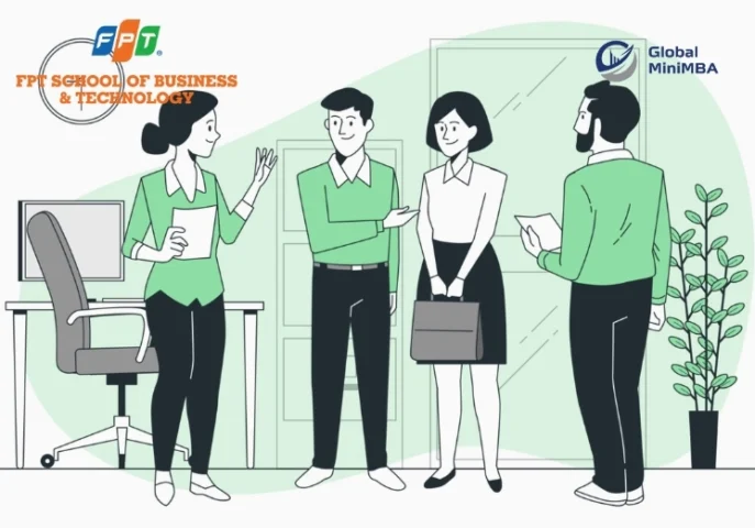 Đội ngũ nhân viên đang làm việc trong không gian văn phòng hiện đại