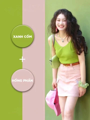 Màu Cốm: Sức Hút Bất Tận Của Sắc Xanh Thiên Nhiên Năm 2026 Phối đồ thời trang với màu cốm