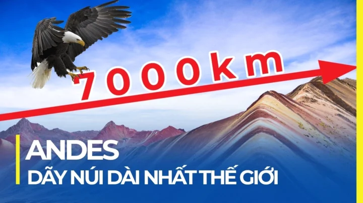 Phong cảnh hồ nước xanh biếc giữa núi Andes