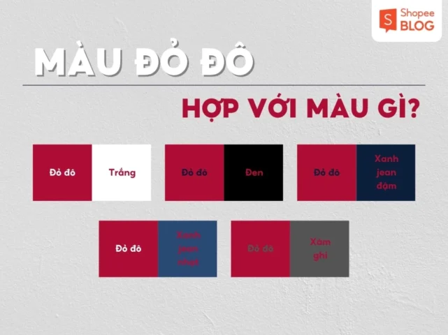 Phụ kiện vàng kim lấp lánh phối cùng đỏ đô