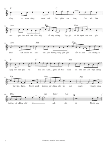 Hợp âm Guitar Ai Là Người Thương Em: Hướng dẫn chi tiết & biến tấu 2026 Sheet nhạc Ai Là Người Thương Em - Trang 3