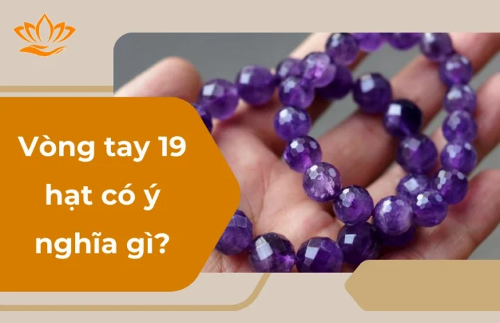 Vòng tay 19 hạt đá phong thủy đa dạng màu sắc